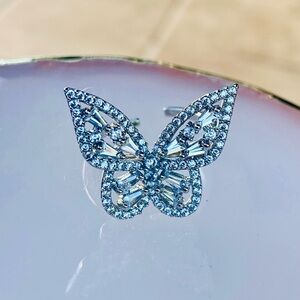 COPY - Sparkly adjustable butterfly ring